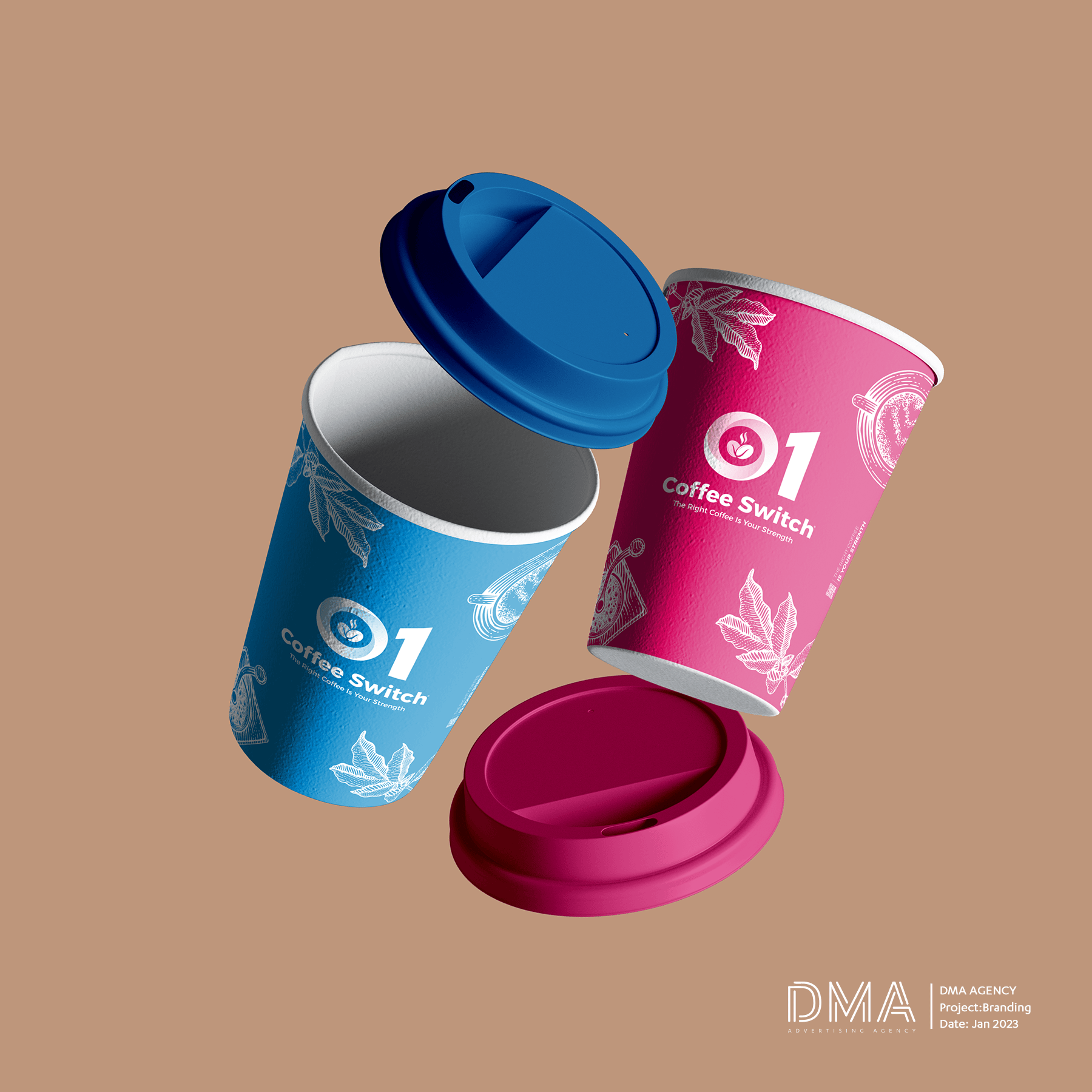 ZERO 1 CAFE - BRAND IDENTITY