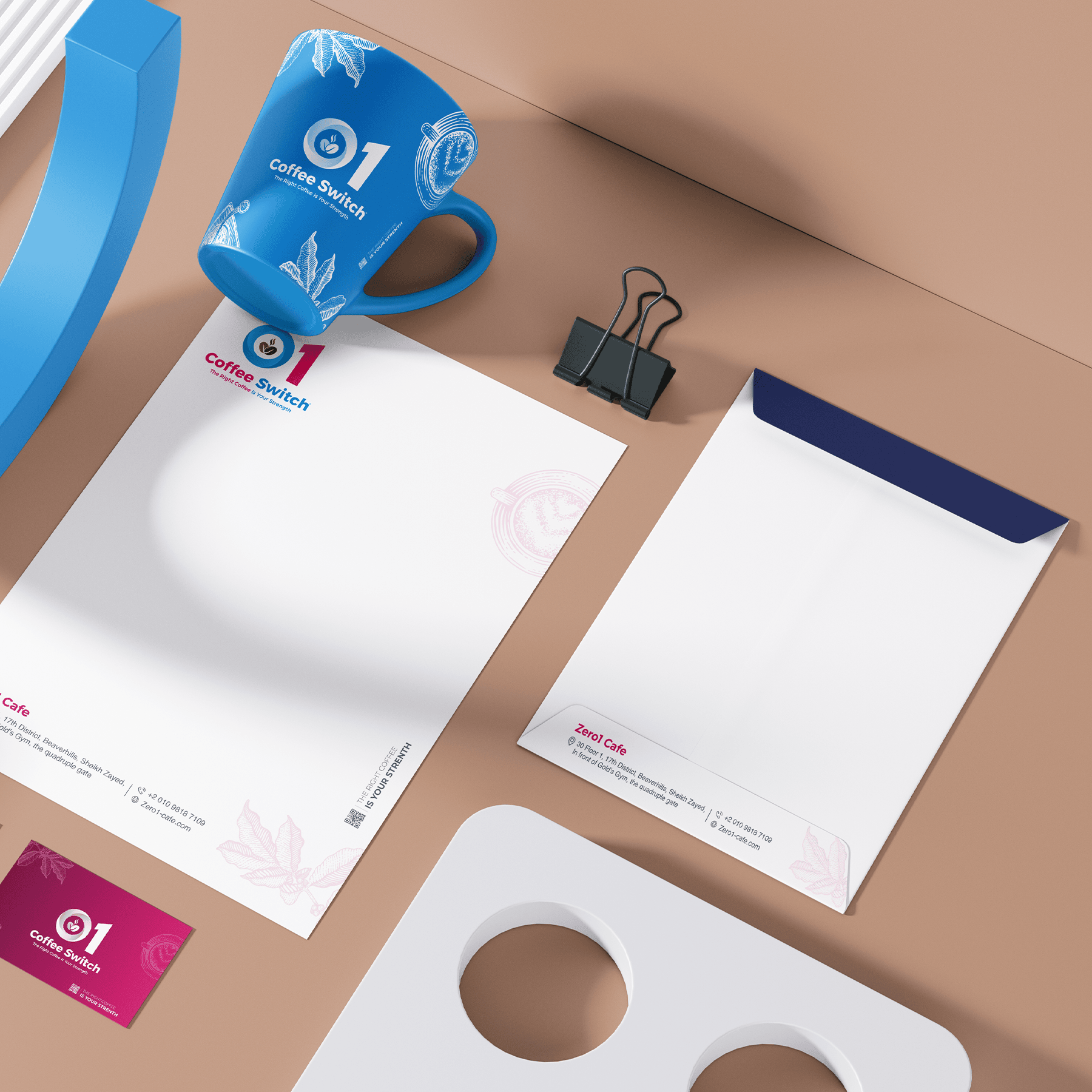 ZERO 1 CAFE - BRAND IDENTITY